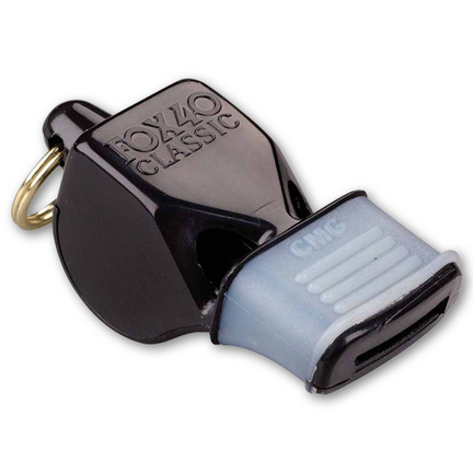 Fox 40 Black Whistle with Mouth Grip