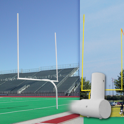 Collegiate Yellow Gooseneck Goal Post (1 Pair)