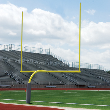 Official High School Yellow Gooseneck Goal Post (1 Pair)