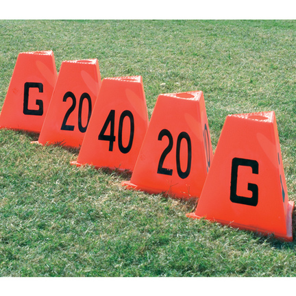 Poly Flag Football Sideline Marker Set (5 Pieces)