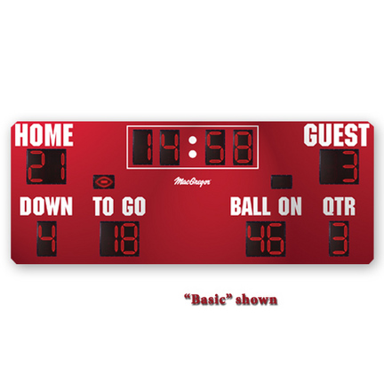 MacGregor&REG; 8' x 20' Football Scoreboard with Time Outs Left