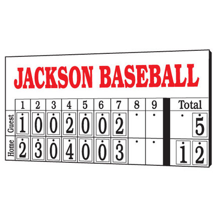 Hanging Numbers Baseball Scoreboard from MacGregor&reg;