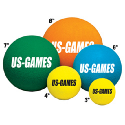 US Games Uncoated 8" Economy Foam Ball