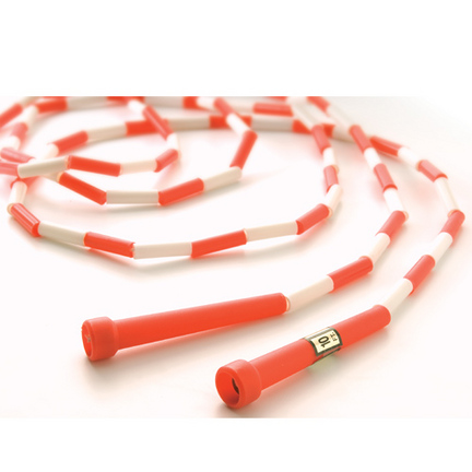 10' Red / White Segmented Skip Rope (Set of 20)