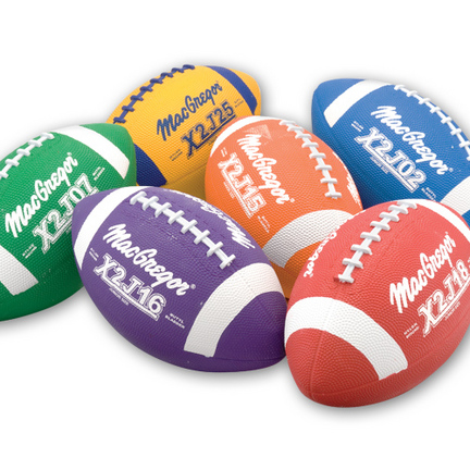 MacGregor&REG; Multicolor Junior Size Football Prism Pack (Set of 6 Balls)