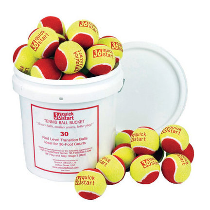 QuickStart 36' Court Tennis Balls and Bucket