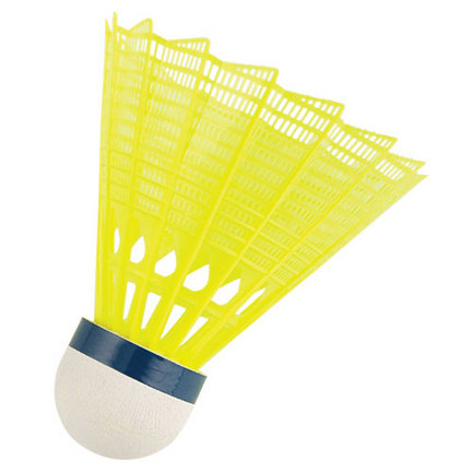 MacGregor Tournament Badminton Shuttlecocks (Yellow) - Tube of 6