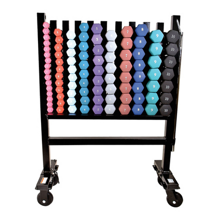 Neoprene Dumbbell Set with Rack