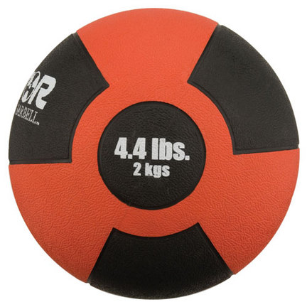 4.4 lb. / 2 Kg Reactor Rubber Medicine Ball (Red)