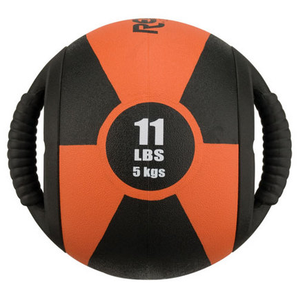 11 lb. / 5 Kg Reactor Medicine Ball with Handle (Orange)