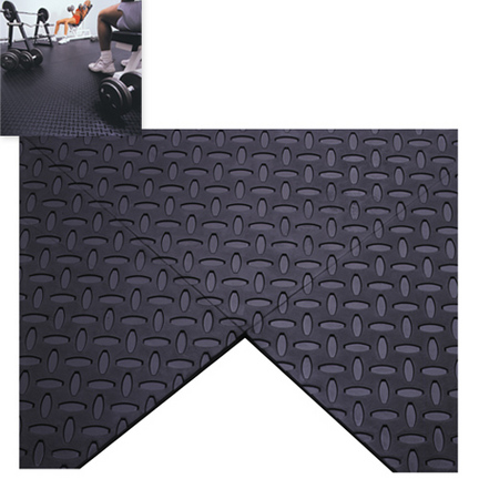 4' x 4' Diamond Plate Tile (Black)