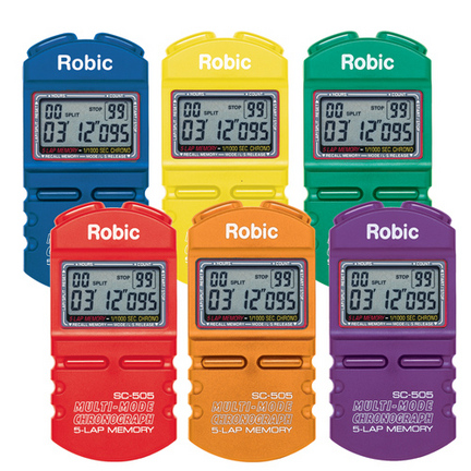 Robic 505 Sports Chronometer (6 Color Pack)