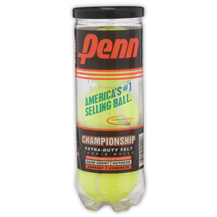Penn Championship Tennis Balls (Case of 24 Cans; 3 Balls Per Can)