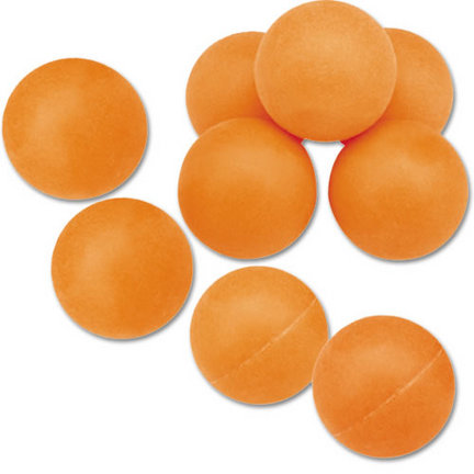 Orange Deluxe Recreational Table Tennis Balls (1 Gross - 144 Balls)