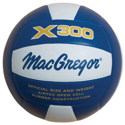 MacGregor X300 Rubber Volleyball (Royal / White)