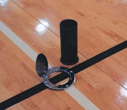 Volleyball Floor Plate and Ground Sleeve Set