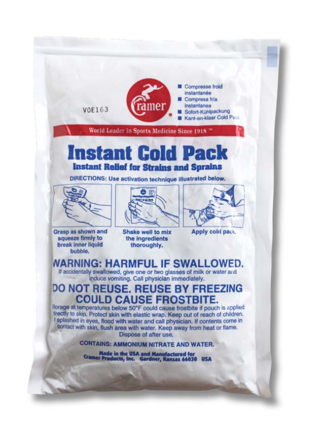 6" x 8.75" Cramer Instant Cold Packs - Case of 16 