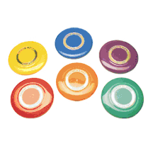 9" Safe-T-Play Flying Discs - Assorted Colors (8 Sets of 6, 48 Total)
