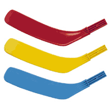 Blue In-the-Shaft Replacement Hockey Blades (Set of 18)