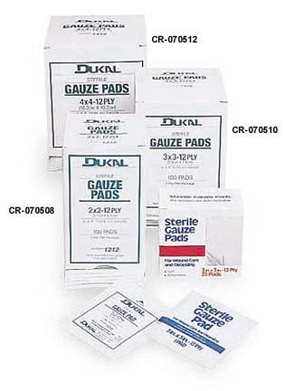2" x 2" Cramer Sterile Gauze Pads - 3 Boxes Of 100
