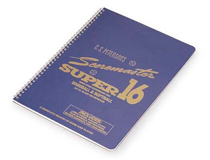 Super 16 Baseball / Softball Scorebooks - Set of 3
