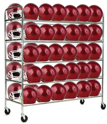 60 Football Helmet Storage Cart