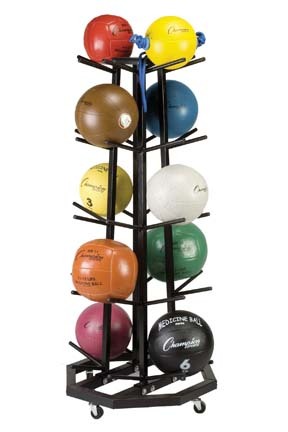 Deluxe Medicine Ball Storage Cart