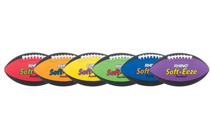 Rhino&reg; Soft-Eeze Footballs - Set of 6