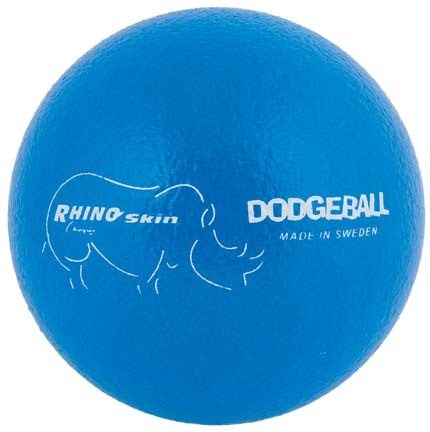 6" Rhino Skin&reg; Neon Blue Dodge Balls - Set of 6