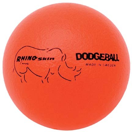 6" Rhino Skin&reg; Neon Orange Dodge Balls - Set of 6