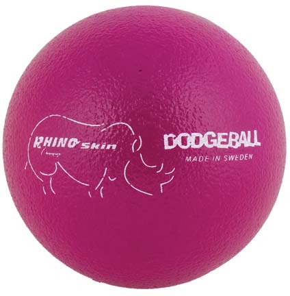 6" Rhino Skin&reg; Neon Purple Dodge Balls - Set of 6