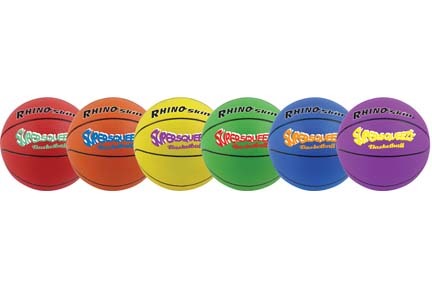 Rhino Skin&reg; Super Squeeze Basketballs - Set of 6