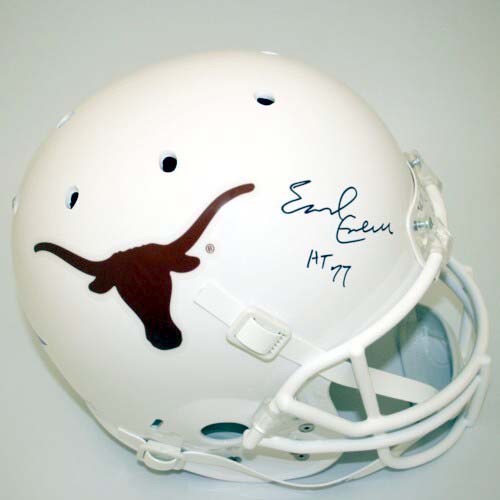 Earl Campbell Autographed Texas Longhorns "77 Heisman" Full Size Replica Football Helmet