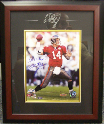 Brad Johnson Autographed "SB 37 Champs" Tampa Bay Buccaneers Framed 8" x 10" Photograph