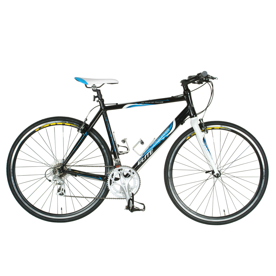 Tour De France Packleader Elite 49cm 16 Speed Road Bicycle (Black / Blue)