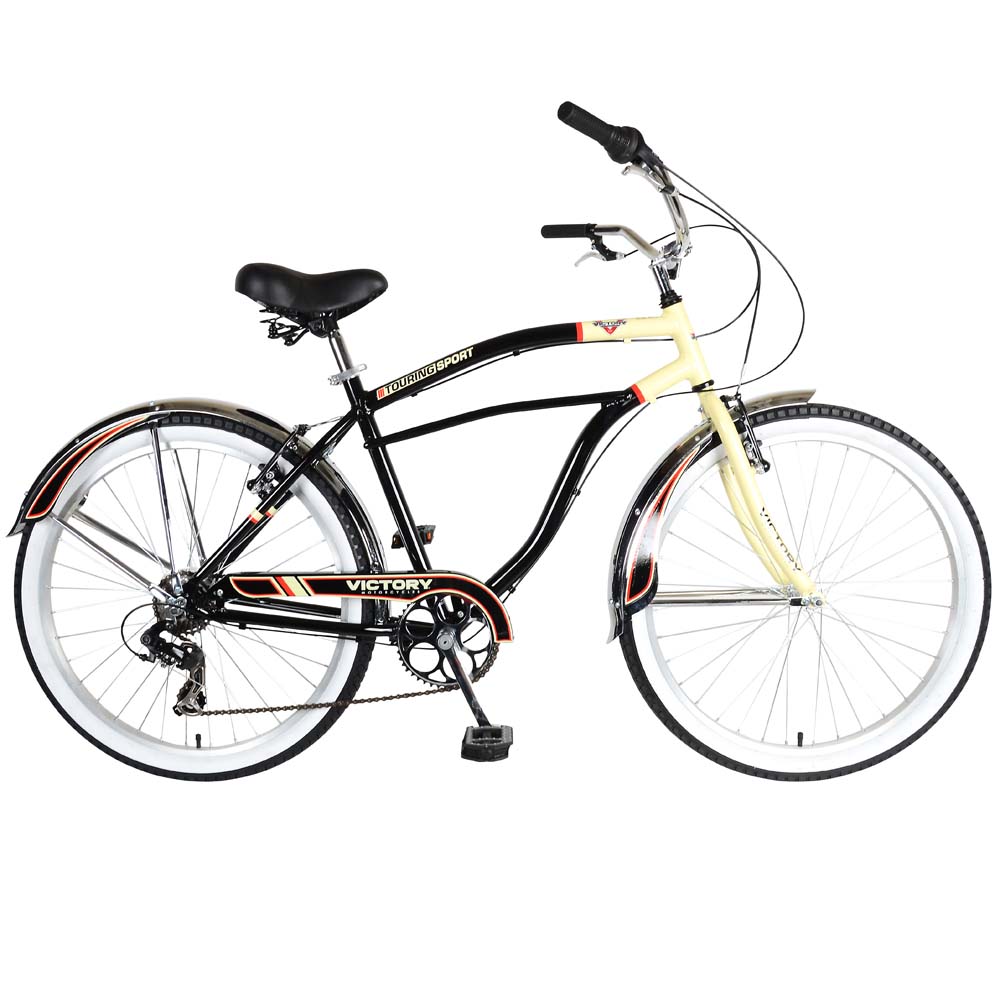 Victory Touring Cruiser Mens 7 Speed Cruiser Bicycle