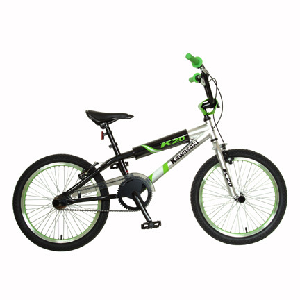 Kawasaki Boy's KX20 20" BMX Bike - Green/Black