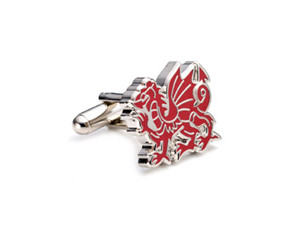 Welsh Dragon Cuff Links - 1 Pair