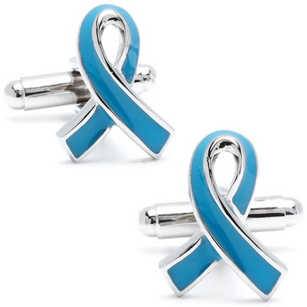 Prostate Cancer Awareness Ribbon Cuff Links - 1 Pair