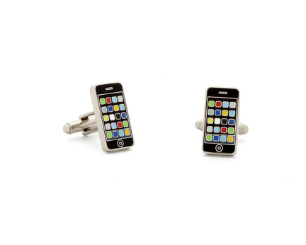 Smart Phone Cuff Links - 1 Pair