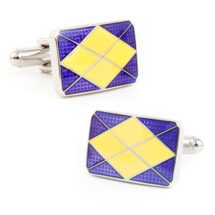 Lafayette Argyle Cuff Links - 1 Pair