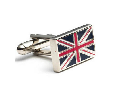 British Flag Cuff Links - 1 Pair