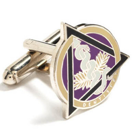 Dental Caduceus Cuff Links - 1 Pair