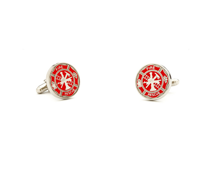 Firemen's Shield Cuff Links - 1 Pair