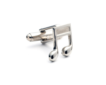 Musical Note Cuff Links - 1 Pair