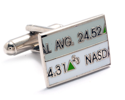 Stock Ticker Cuff Links - 1 Pair