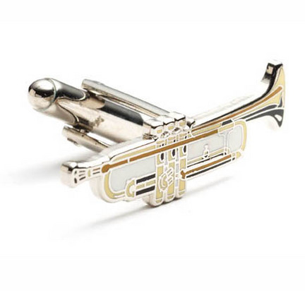 Trumpet Cuff Links - 1 Pair