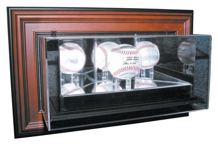 4th Dimension "Case-Up" Single Baseball Display Case with Wood Frame