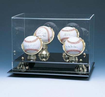 Ultimate 4 Ball with Gold Rings and Riser Display Case