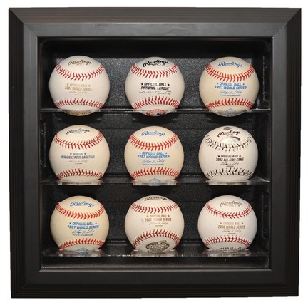 Coaches Choice 9 Ball Cabinet Display Case (Black Finish)